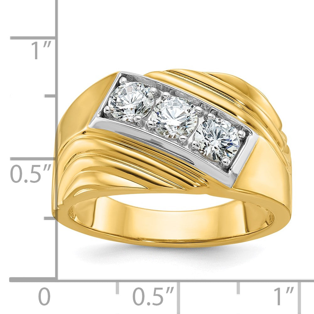 14k Yellow Gold Men's Diamond Ring Mounting