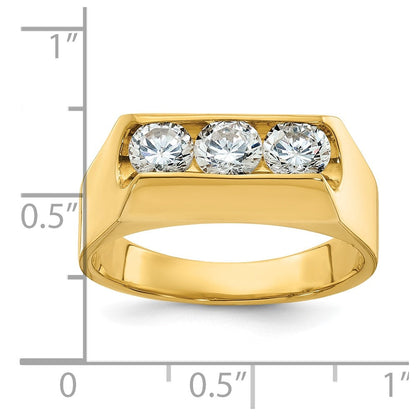 14k Yellow Gold Men's Diamond Ring Mounting