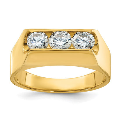 14k Yellow Gold Men's Diamond Ring Mounting