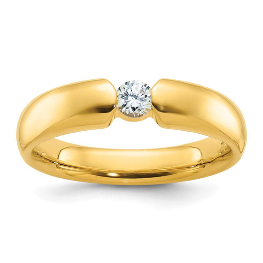 14k Yellow Gold Men's Diamond Ring Mounting