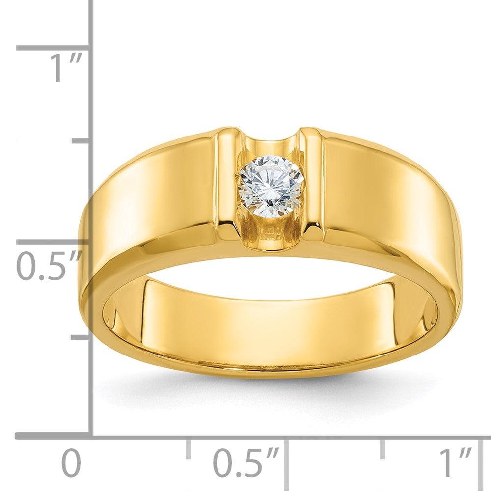 14k Yellow Gold Men's Diamond Ring Mounting