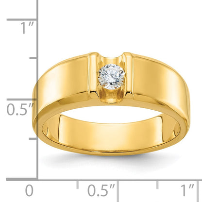 14k Yellow Gold Men's Diamond Ring Mounting