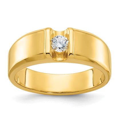 14k Yellow Gold Men's Diamond Ring Mounting