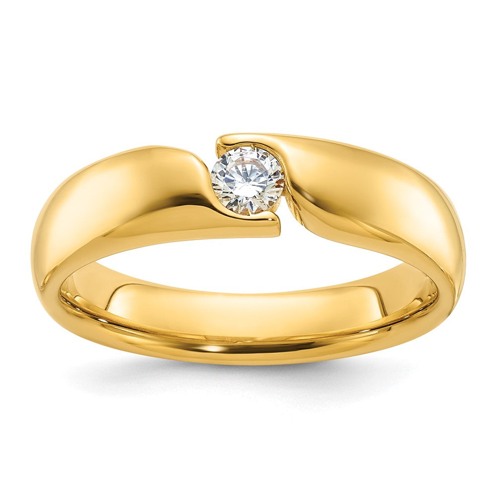 14k Yellow Gold Men's Diamond Ring Mounting
