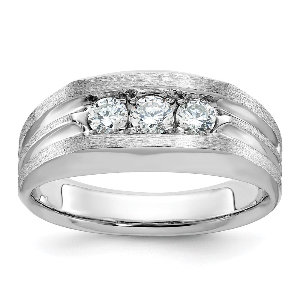 14k White Gold Men's Diamond Ring Mounting