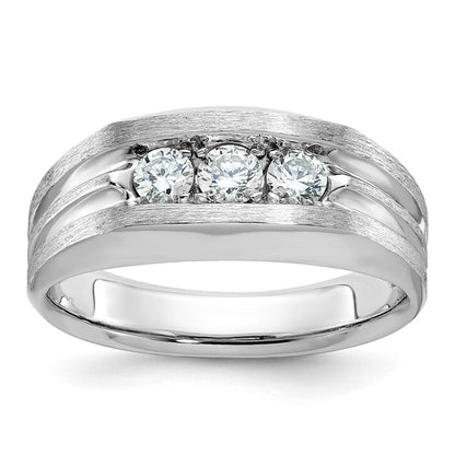 14k White Gold Men's Diamond Ring Mounting