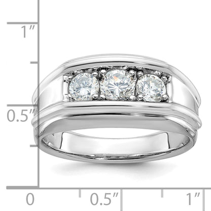 14k White Gold Men's Diamond Ring Mounting