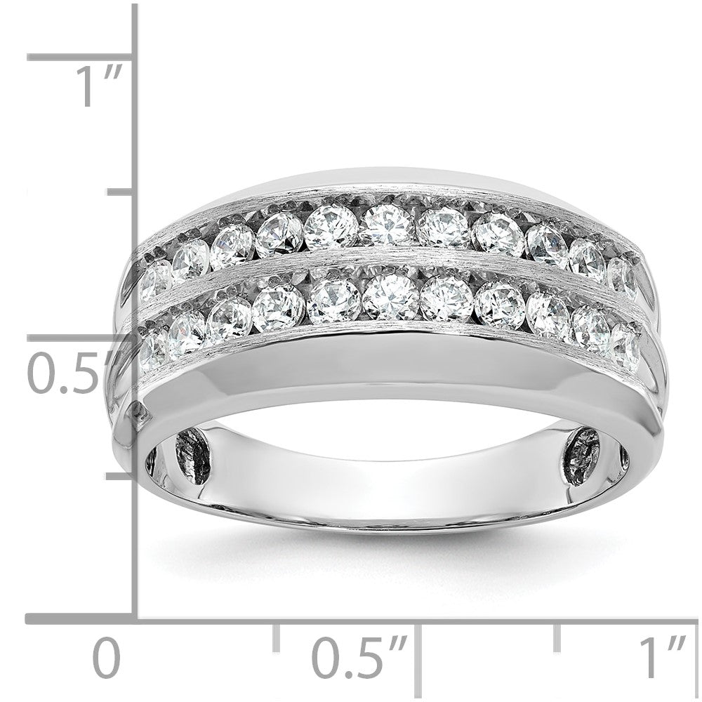 14k White Gold Men's Diamond Ring Mounting