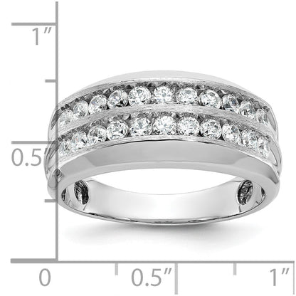 14k White Gold Men's Diamond Ring Mounting