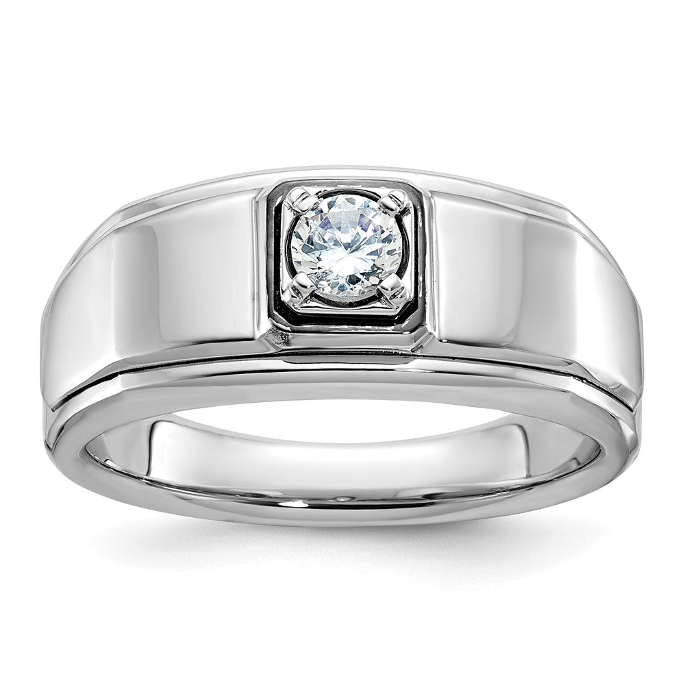14k White Gold Men's Diamond Ring Mounting