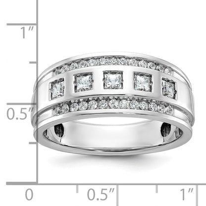 14k White Gold Men's Diamond Ring Mounting