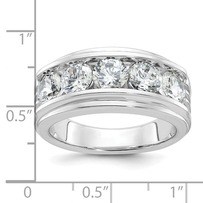 14k White Gold Men's Diamond Ring Mounting