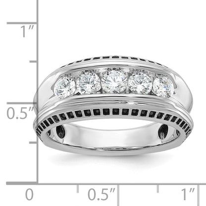 14k White Gold Men's Diamond Ring Mounting
