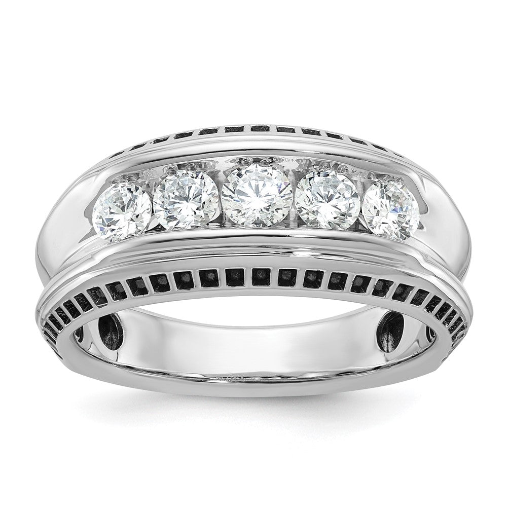 14k White Gold Men's Diamond Ring Mounting
