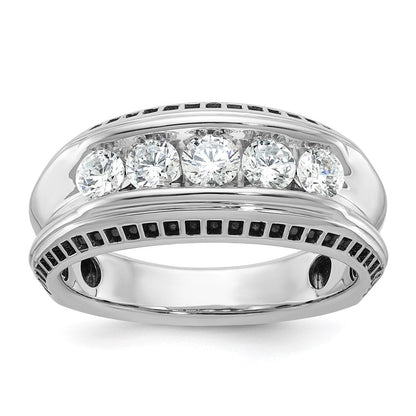 14k White Gold Men's Diamond Ring Mounting