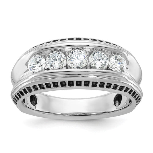 14k White Gold Men's Diamond Ring Mounting