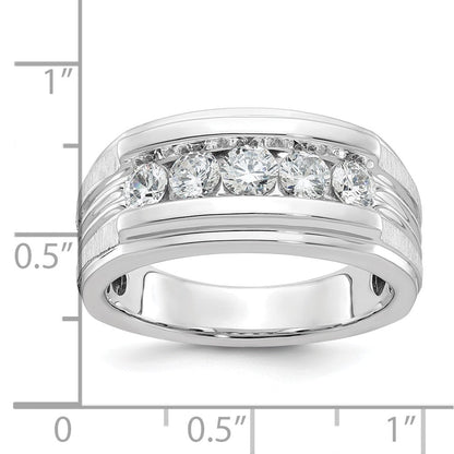 14k White Gold Men's Diamond Ring Mounting