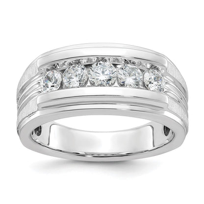 14k White Gold Men's Diamond Ring Mounting