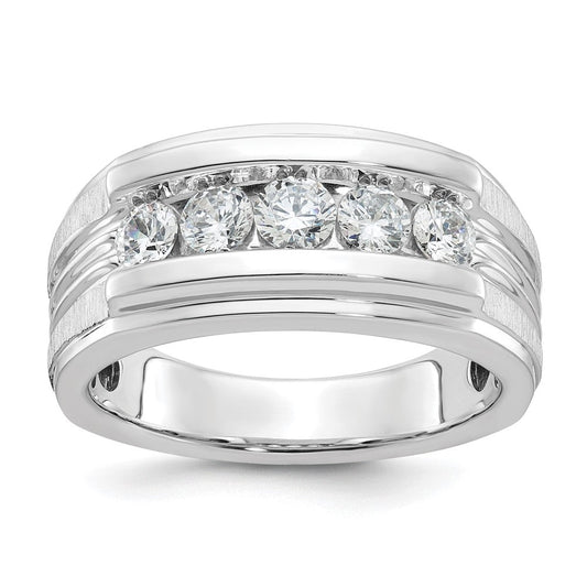 14k White Gold Men's Diamond Ring Mounting