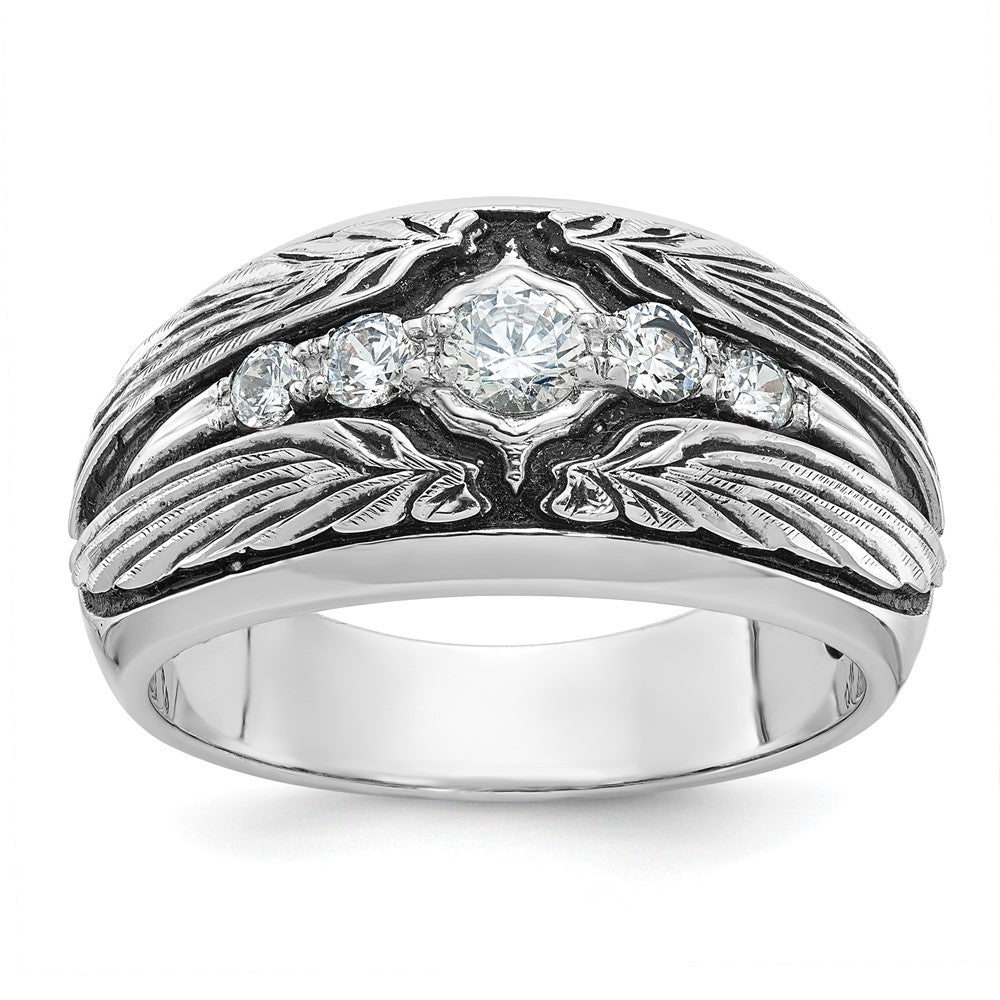 14k White Gold Men's Diamond Ring Mounting