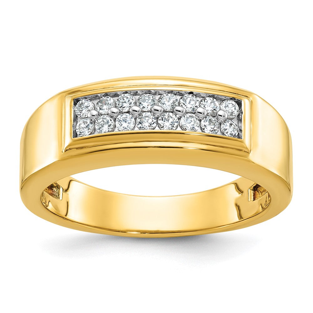 14k Yellow Gold Men's Diamond Ring Mounting