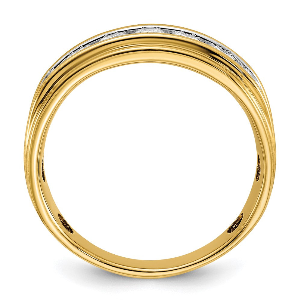 14k Yellow Gold Men's Diamond Ring Mounting