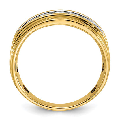 14k Yellow Gold Men's Diamond Ring Mounting