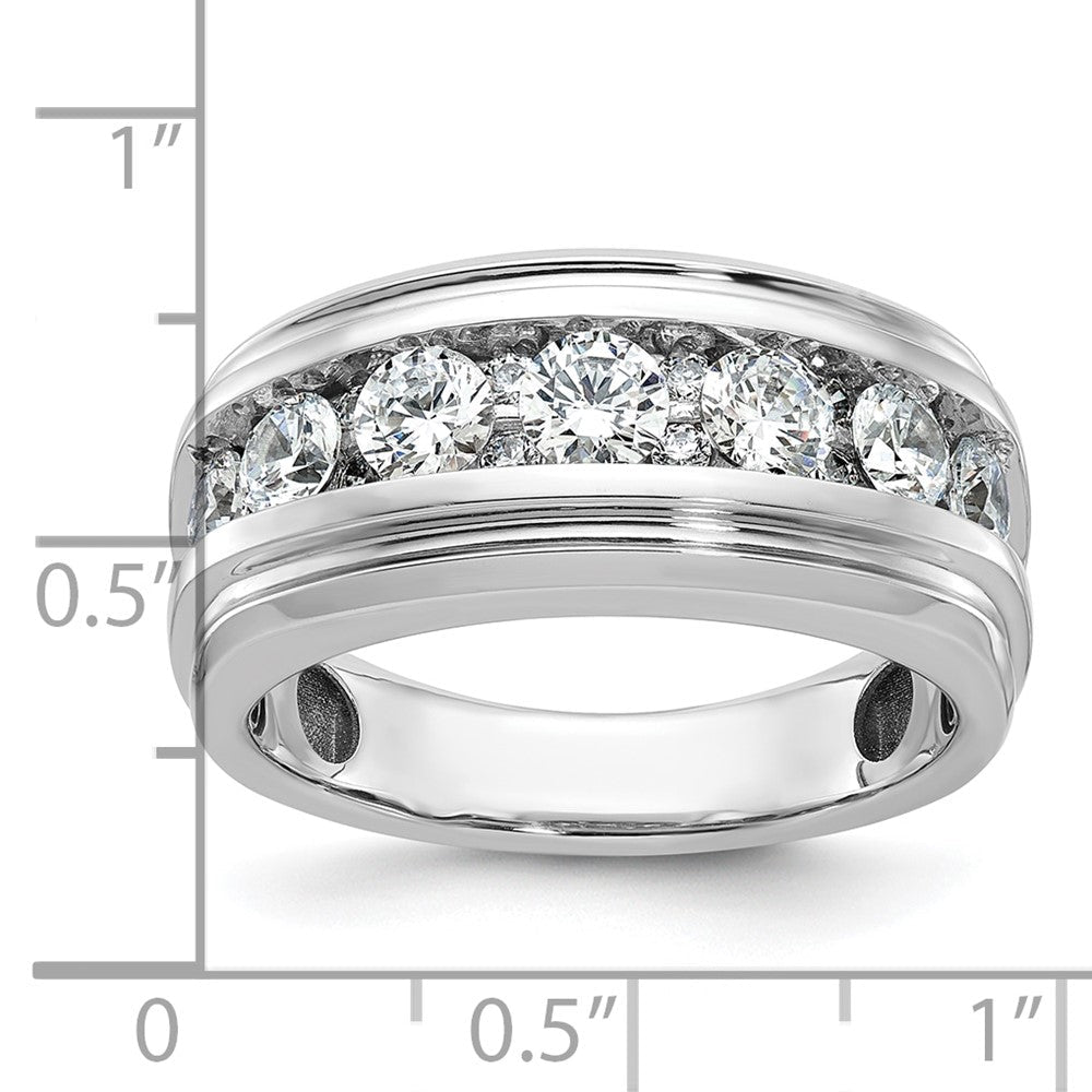 14k White Gold Men's Diamond Ring Mounting