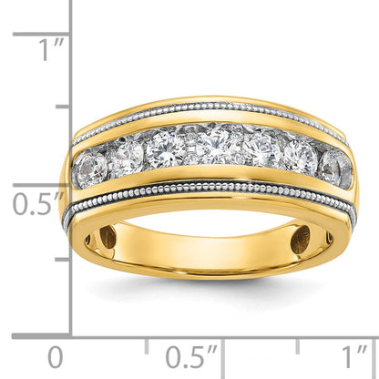 14k Yellow Gold Men's Diamond Ring Mounting