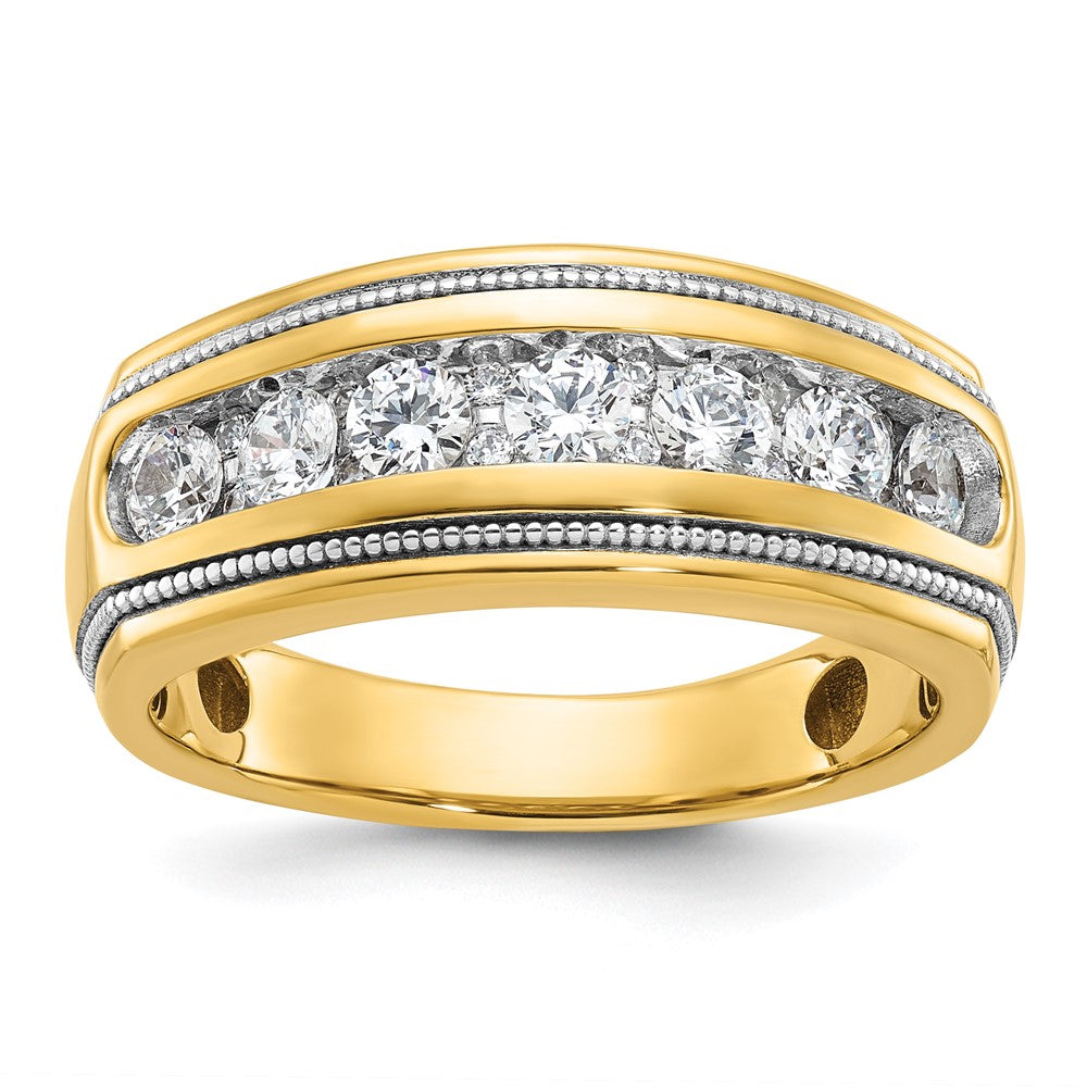 14k Yellow Gold Men's Diamond Ring Mounting