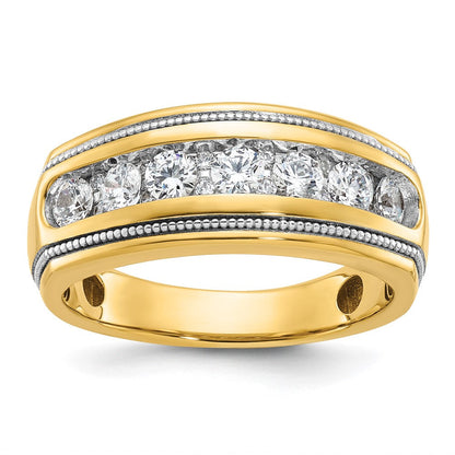 14k Yellow Gold Men's Diamond Ring Mounting