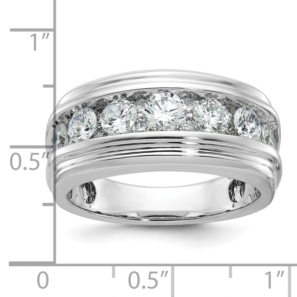14k White Gold Men's Diamond Ring Mounting