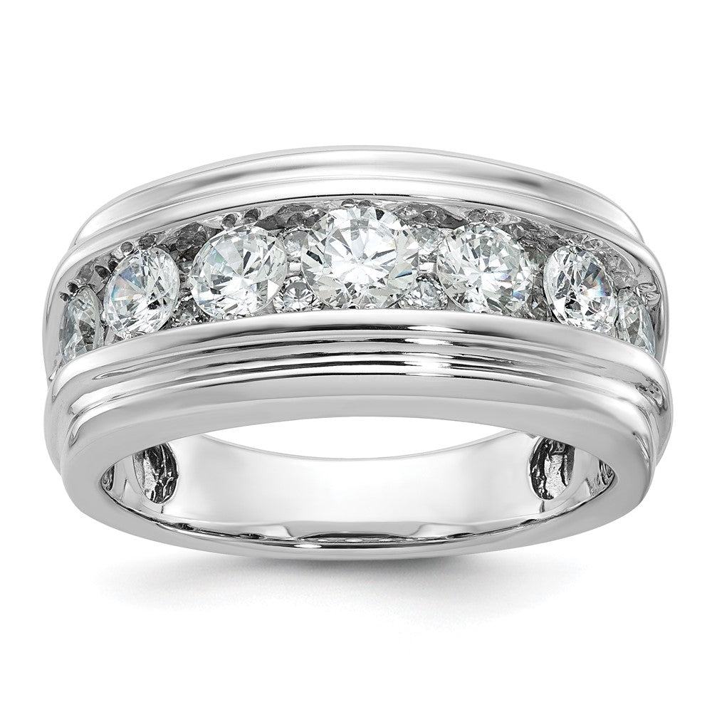 14k White Gold Men's Diamond Ring Mounting
