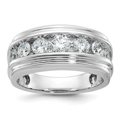 14k White Gold Men's Diamond Ring Mounting