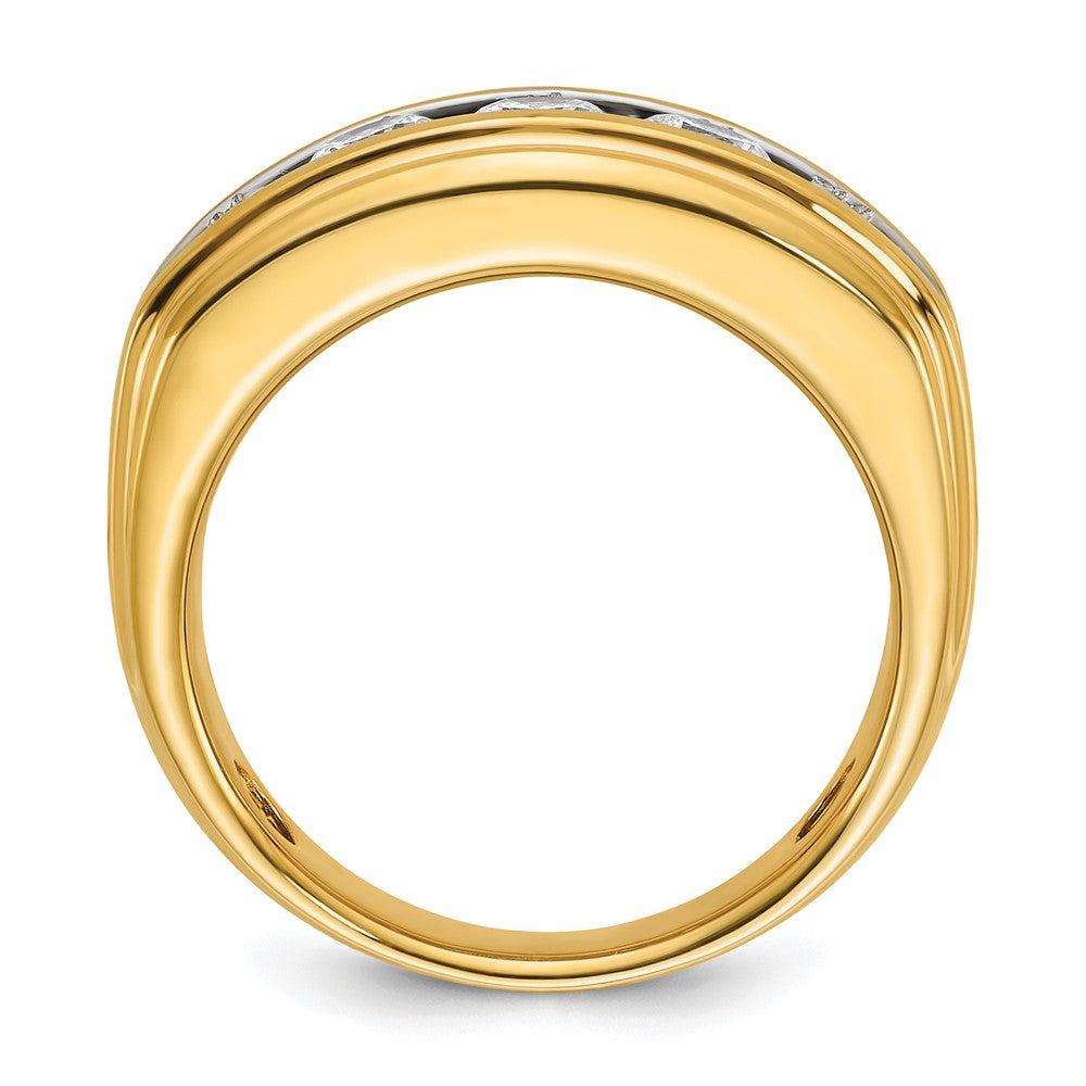 14k Yellow Gold Men's Diamond Ring Mounting