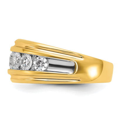 14k Yellow Gold Men's Diamond Ring Mounting