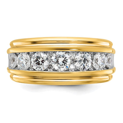 14k Yellow Gold Men's Diamond Ring Mounting