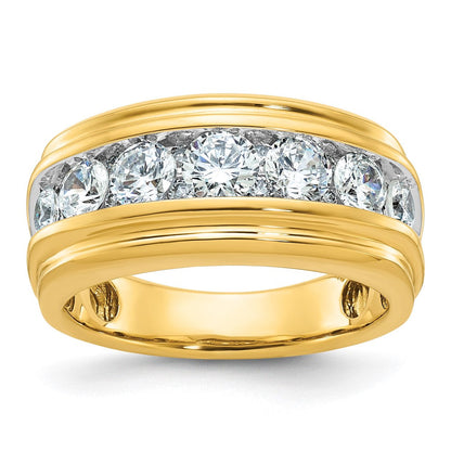 14k Yellow Gold Men's Diamond Ring Mounting