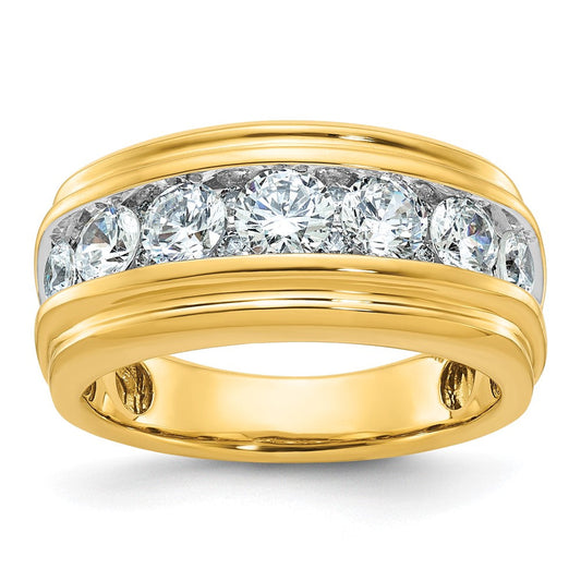 14k Yellow Gold Men's Diamond Ring Mounting