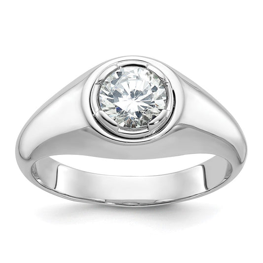 14k White Gold Men's Diamond Ring Mounting