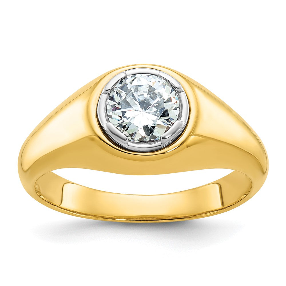 14k Yellow Gold Men's Diamond Ring Mounting