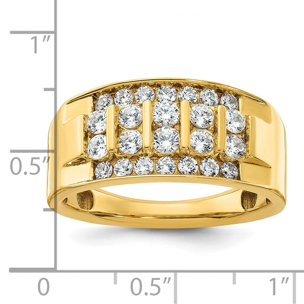 14k Yellow Gold Men's Diamond Ring Mounting