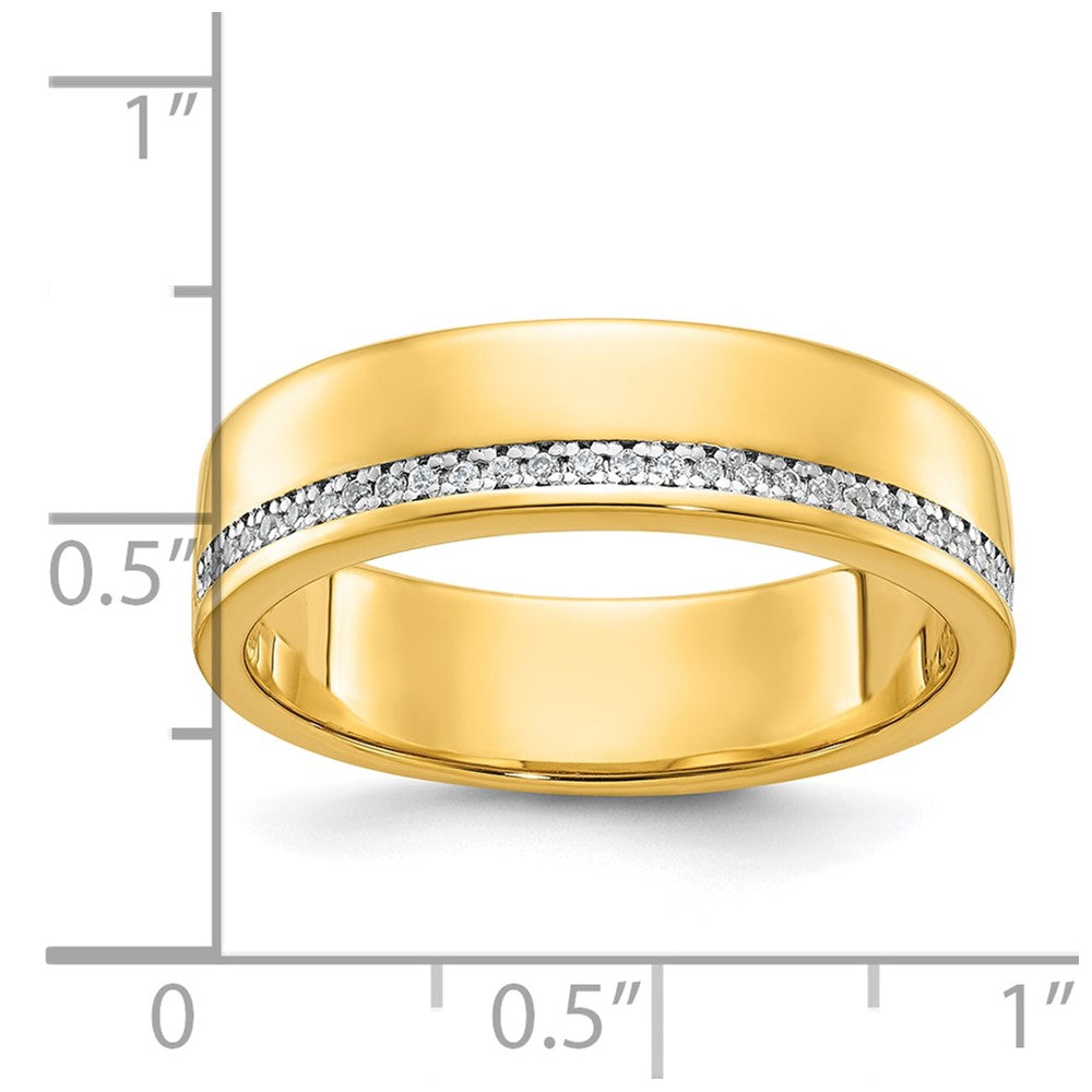 14k Yellow Gold Men's Diamond Ring Mounting