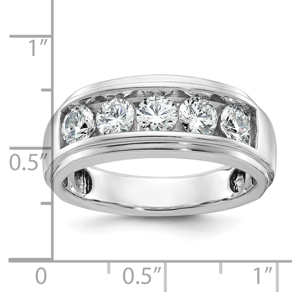 14k White Gold Men's Diamond Ring Mounting