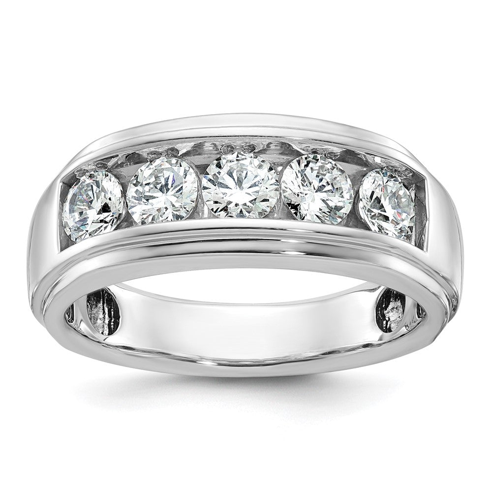 14k White Gold Men's Diamond Ring Mounting