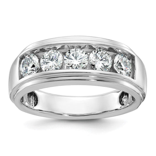 14k White Gold Men's Diamond Ring Mounting