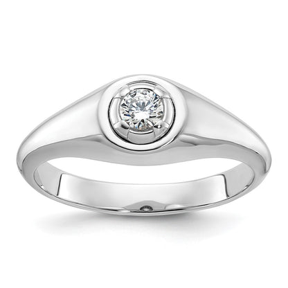 14k White Gold Men's Diamond Ring Mounting