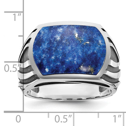 14k White Gold Men's Lapis Ring Mounting