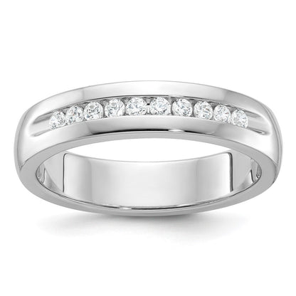 14k White Gold Men's 1/4 carat Diamond Complete Ring