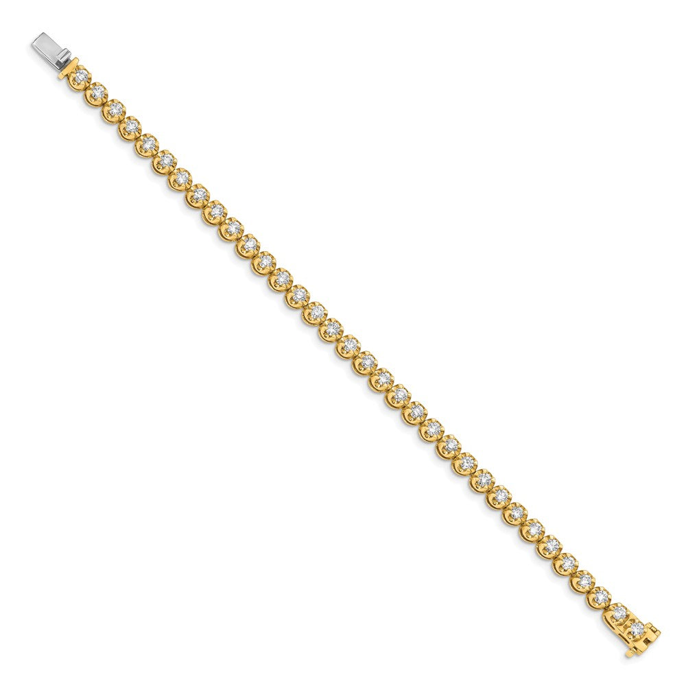 14k Yellow Gold Yellow Gold Natural Diamond Bracelet